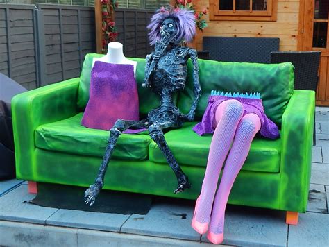 Black Light UV Beetlejuice Half Body Actor Illusion Props By Twisted