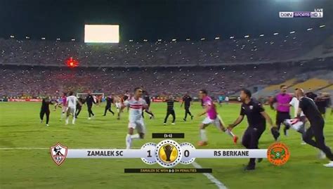 ملخص مباراة الزمالك ونهضة بركان وركلات الترجيح الكونفدرالية بطولات