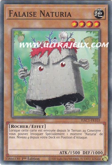 Falaise Naturia HAC1 FR103 DT Carte Yu Gi Oh Cartes à l Unité