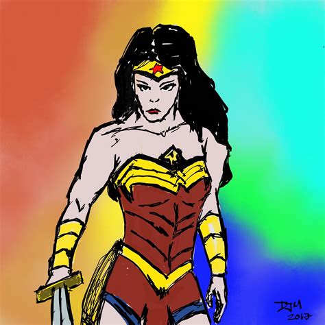 wonder women drawing 2