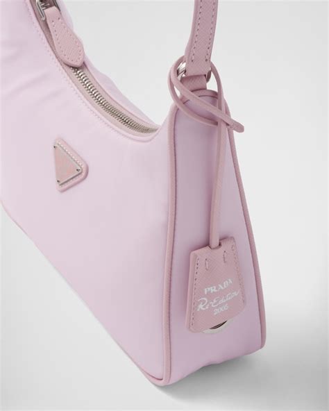 Alabaster Pink Prada Re Edition Re Nylon And Saffiano Mini Bag Prada