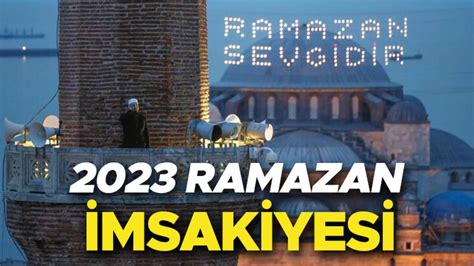 RAMAZAN İMSAKİYESİ 2023 Ramazan ne zaman başlıyor İlk oruç sahur ve