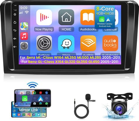 Amazon 8Core 4 64GB Car Radio For Mercedes Benz ML Class W164