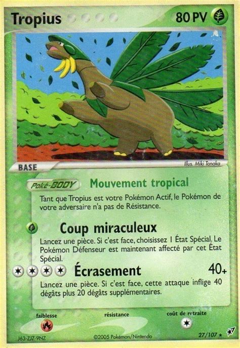 Tropius Ex Deoxys Pok P Dia