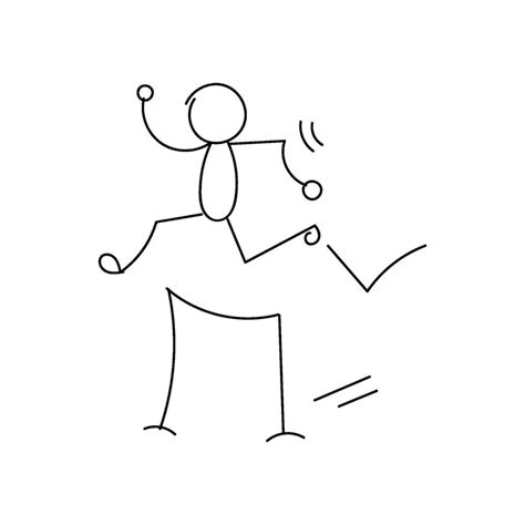 funny stickman hand drawn style  print  vector art  vecteezy