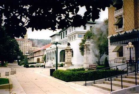 Historic Bathhouse Row Hot Springs AR On The National Registry Of