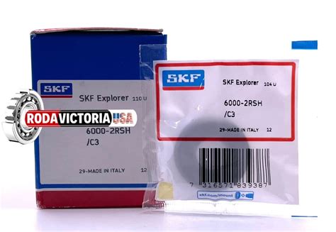 SKF 6000 2RSH C3 DEEP GROOVE BALL BEARING, RUBBER SEALED 10x26x8 mm ...