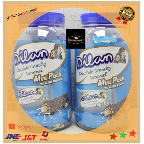 Dilan Chocolate Crunchy Caramel Mini Pack 25pcs Shopee Philippines