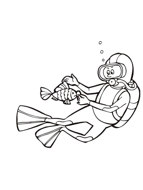 Scuba Diving Coloring Pages Free Printable Coloring Pages For Kids