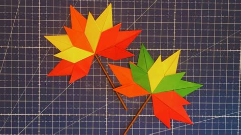 Origami Leaves Origami Bl Tter Falten Tolle Herbstdekoration F R