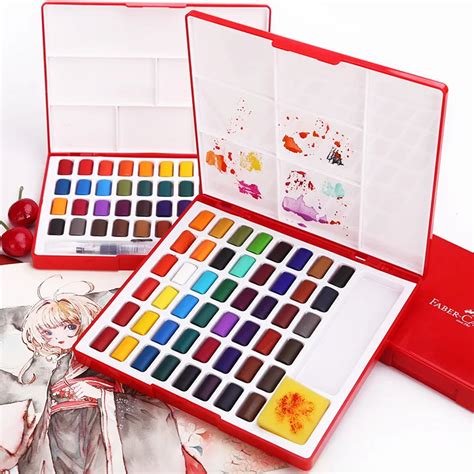 Faber Castell Colors Solid Water Color Paint Set With Paint