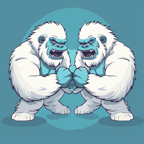 Premium Vector Angry Gorilla Cartoon Mascot Character Vector Illustration