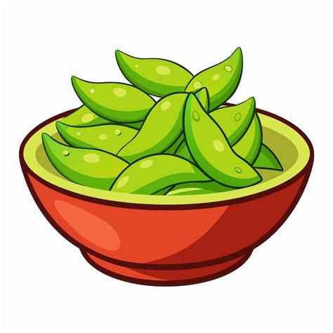 Edamame Clipart Premium AI Generated Vector