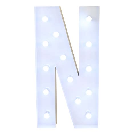 Large 4ft Tall Led Marquee Letter N Cv Linens