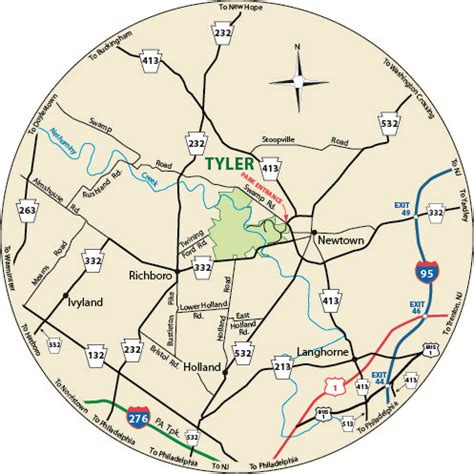 Tyler State Park Map