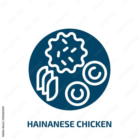 Hainanese Chicken Icon From Food Collection Filled Hainanese Chicken