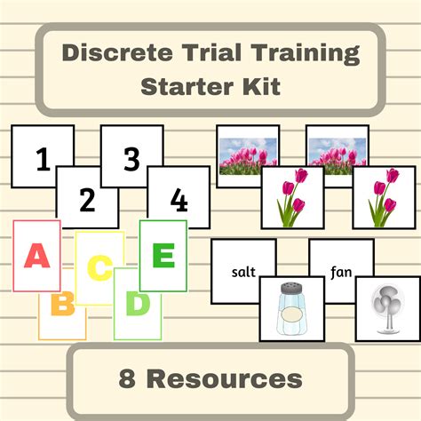 Discrete Trial Training Starter Kit ABA Therapy Bundle For Special