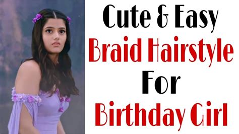 Simple Hairstyle For Birthday Party