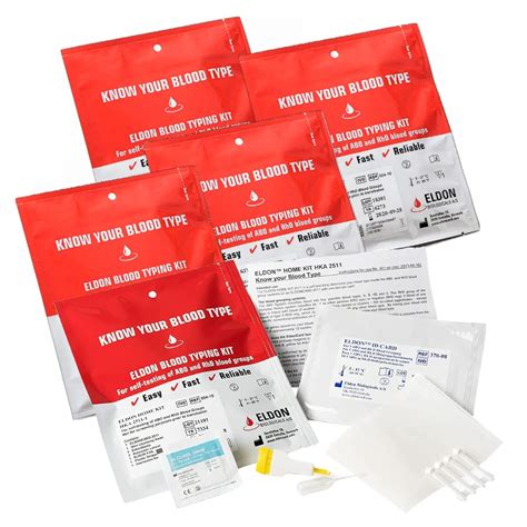 Mua Eldoncard Blood Typing Test Kit 5 Pack Trên Amazon Mỹ Chính Hãng