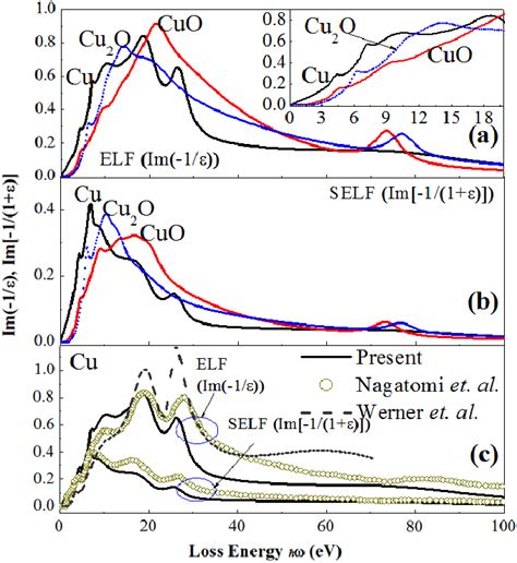 Energy Loss Functions Elf And Surface Energy Loss Function Self For