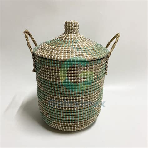 Seagrass Hamper With Lid From Manufacturer Galaximex