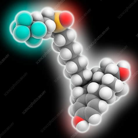 Fulvestrant Drug Molecule Stock Image C035 6494 Science Photo Library