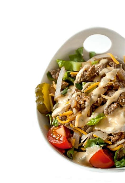 Cheeseburger Salad with Big Mac Dressing | Recipe | Healthy recipes ...