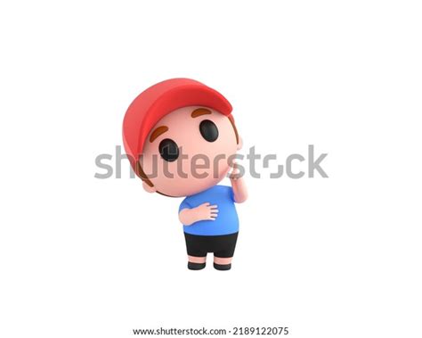 Little Boy Wearing Red Cap Character Stock Illustration 2189122075