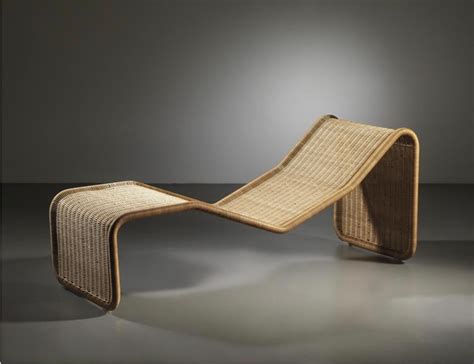 P3S Rattan Lounge Chair By Tito Agnoli For Bonacina Italy 1960s For