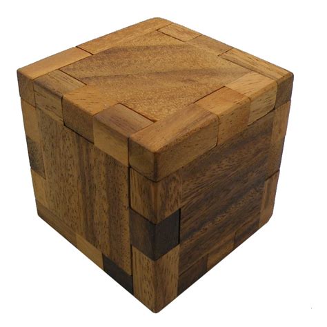 Hidden Dice Cube Interlocking Wooden Puzzle