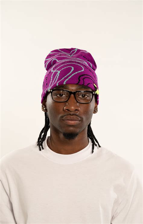 PURPLE MAP BEANIE – WICKED VALLEY USA