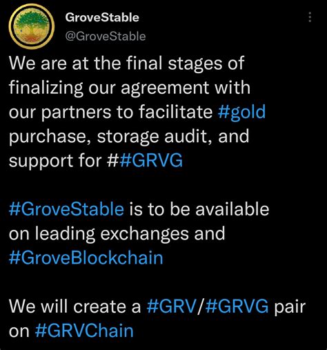 Safemoonstella Grv 🌳🥷 On Twitter Grove Update • Final Stage Of