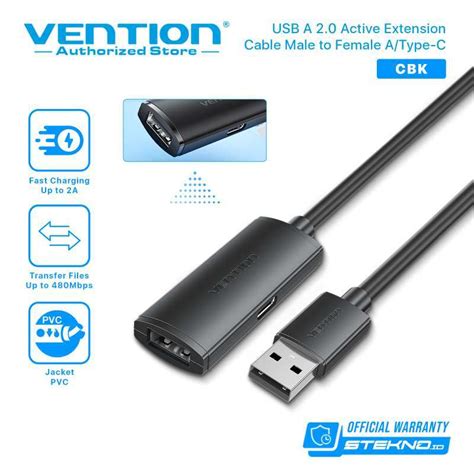 Jual Vention Kabel Perpanjangan Extension Usb A 2 0 Male To Female With