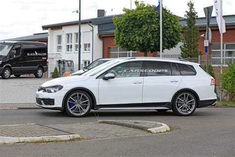 New VW Golf R Estate Spied Posing As An Alltrack | Carscoops