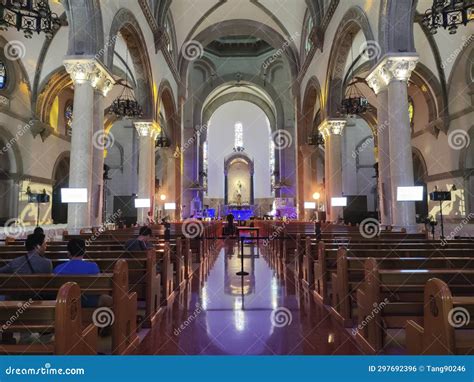 Interior Of The Manila Cathedral In Manila Editorial Photo Image Of