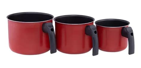 Conjunto De Fervedor Caneca Leiteira Antiaderente 3 Peças MercadoLivre