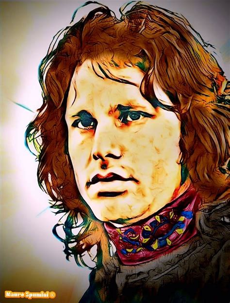 Jim Morrison Painting Color The Doors By Spumini Mauro Art