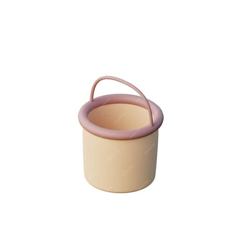 Premium Photo | 3d bucket illustration