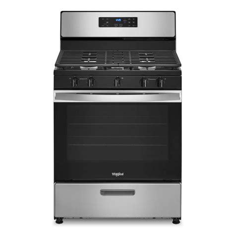 Whirlpool 5 1 Cu Ft Freestanding Gas Range With Edge To Edge Cooktop