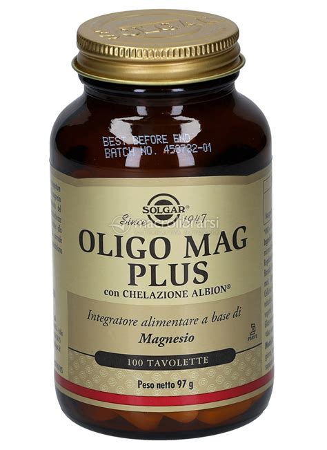 Oligo Mag Plus Integratore A Base Di Magnesio Di Solgar