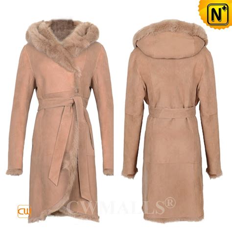 Cwmalls® Womens Toscana Shearling Sheepskin Parka Cw618019