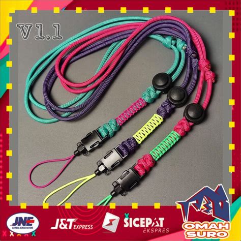 Jual V Lanyard Tali Paracord Kalung Gantungan Hp Id Card Name Tag