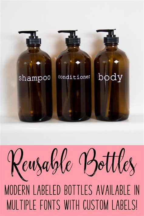 This Shampoo Conditioner And Body Wash Bottle Set Is Perfect For Any