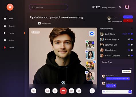 Video Meeting Ui Copy Figma