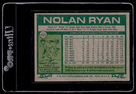 Topps Nolan Ryan Baseball Card Auctionninja