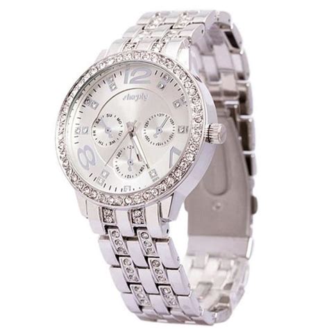 Sharphy Montre Femme Marque De Luxe Diamant Bracelet Argent Achat