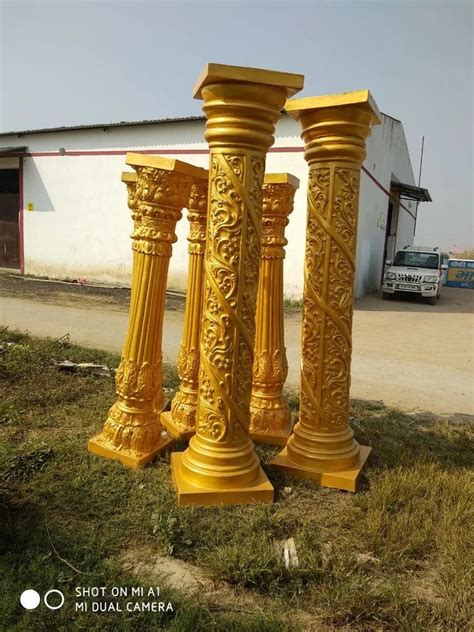 White And Golden Fiber Wedding Decoration Pillar At Rs 6000 In Patna