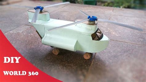 how to make a helicopter-(DIY cardboard craft) | Projeto do papel, Projetos