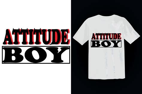 Attitude Boy Typography T Shirt Design Vector Illustration 21056821