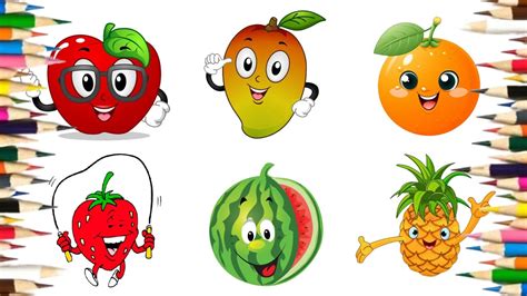 How To Draw Fruits Step By Step For Beginners Apple And 5 More